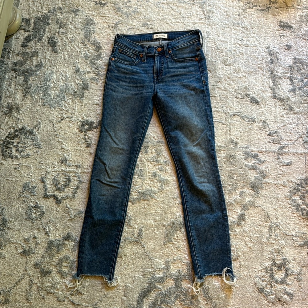 Madewell 9” high rise skinny crop